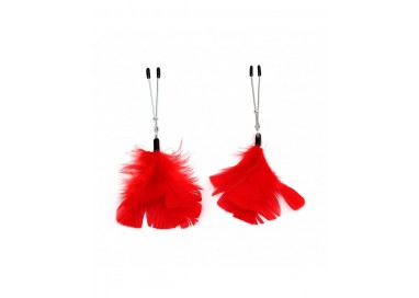 Pinze Per Capezzoli - Nipple Clamps With Feathers - Rimba