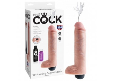 Fallo Realistico Dildo - King Cock 9 Squirting Con Testicoli - Pipedream