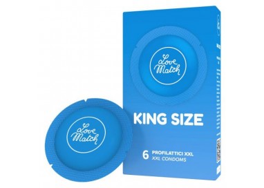 Profilattici love match king size 6 pezzi