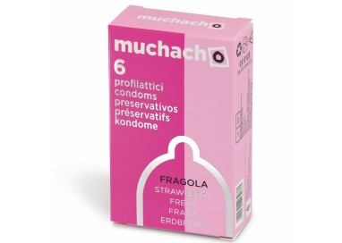 PRESERVATIVI MUCHACHO AROMATIZZATI ALLA FRAGOLA 6 PZ