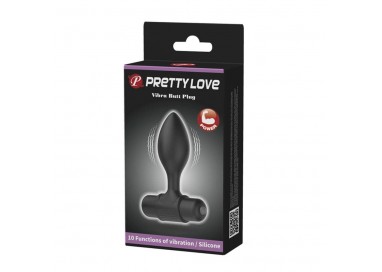 Pretty Love Pretty Love Vibra Butt Plug Black