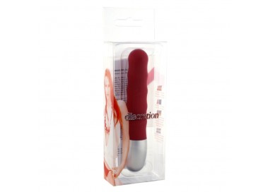 Seven Creations  Discretion Ribbed Vibrator Red