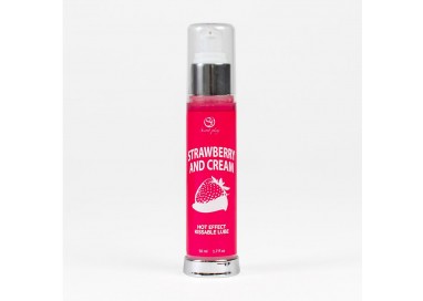 Secret Play - Lubrificante Kissable Effetto Riscaldante - Fragola e Panna - 50 ml