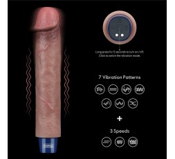 9" REAL SOFTEE Rechargeable Silicone Vibrating Dildo - sexyshop - itrasgressivi - shopon line