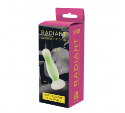 RADIANT SOFT SILICONE GLOW IN THE DARK PLUG SMALL GREEN - SEXY SHOP - ITRASGRESSIVI- SHOP ON LINE