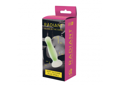 RADIANT SOFT SILICONE GLOW IN THE DARK PLUG SMALL GREEN