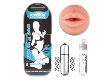 Masturbatore Sexy Mouth Vibro