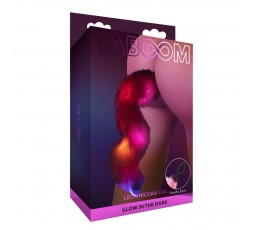 Unicorn Tail & Buttplug LED Black - sexyshop itrasgressivi - shoponline