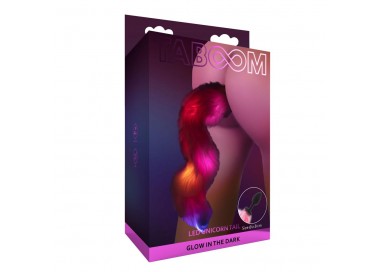 Unicorn Tail & Buttplug LED Black